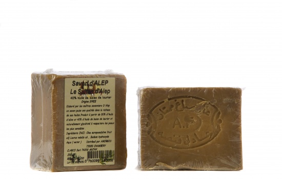 Aleppo soap with 40 % Bay Laurel oil, lot of 3