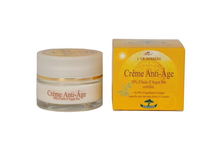 Anti-age cream, with organic Argan oil