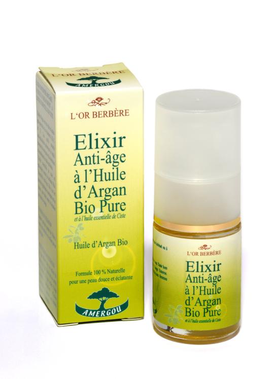 Elixir Anti-âge à l'huile d'Argan bio
